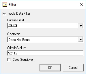 Filtering your SPC chart in Excel based on traceability columns