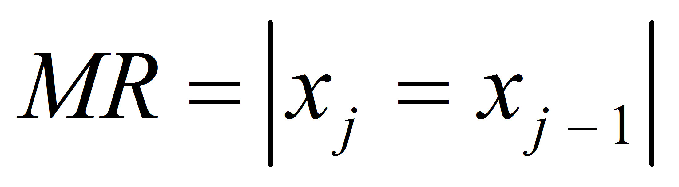 Range Chart Formula