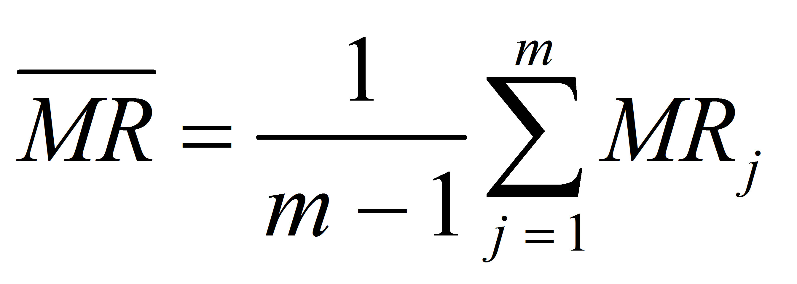 Average Moving Range Calculation